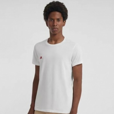 Burberry 2019 Mens Embroidery Logo Cotton Short Sleeved Tshirt - 버버리 남성 자수 로고 코튼 반팔티 Bur0605x.Size(m - 3xl).화이트