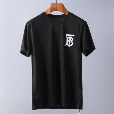 Burberry 2019 Mens Printing Logo Cotton Short Sleeved T-shirt - 버버리 남성 프린팅 로고 코튼 반팔티 Bur0629x.Size(m - 3xl).2컬러(블랙/화이트)