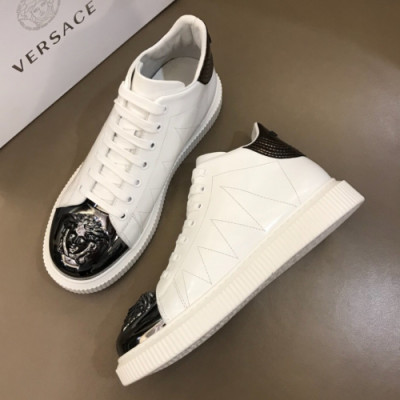 Versace 2019 Mens Signature Medusa Logo High-top Sneakers  - 베르사체 남성 시그니쳐 메두사 로고  하이탑 스니커즈 Ver0185x.Size(240 - 275).화이트