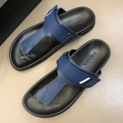 Prada 2019 Mens Velcro Strap Slipper - 프라다 남성 벨크로 스트랩 슬리퍼 Pra0515x.Size(240 - 275).블루