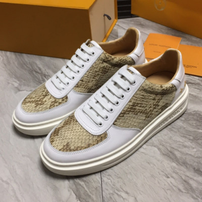 Louis Vuitton 2019 Mens Snake Leather Sneakers  - 루이비통 신상 남성 뱀가죽 스니커즈 Lou0908x.Size(240 - 270).베이지