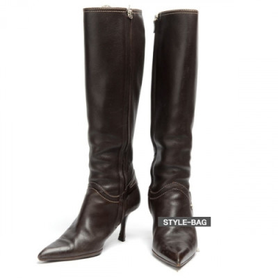 Celine 2019 Womens Leather Long Boots - 셀린느 여성 레더 롱부츠 Cel0024x.Size(225 - 245).다크브라운