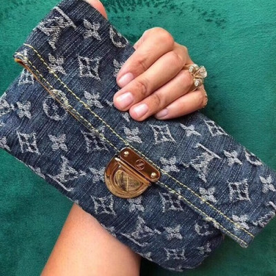 Louis Vuitton Supreme  Monogram Clutch Bag,25cm - 루이비통 수프림 모노그램 여성용 클러치백 M44472,LOUB1017 ,25cm,블루