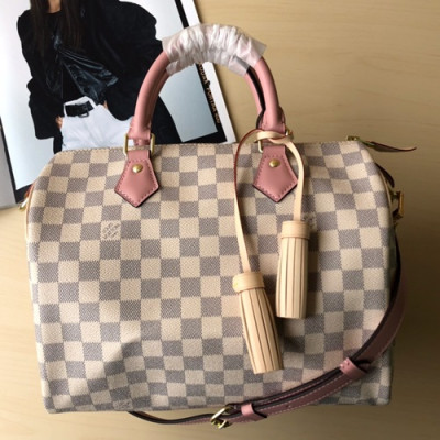 Louis Vuitton Speedy PVC Tote Shoulder Bag,30cm - 루이비통 스피디 PVC 토트 숄더백 ,LOUB1027 ,30cm,화이트