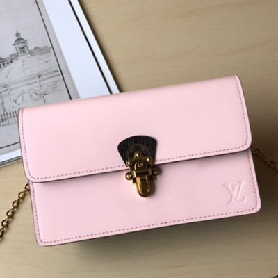 Louis Vuitton Cherrywood Chain Shoulder Cross Bag,19.5cm - 루이비통 체리우드 체인 숄더 크로스백 M63306,LOUB1042,19.5cm,연핑크