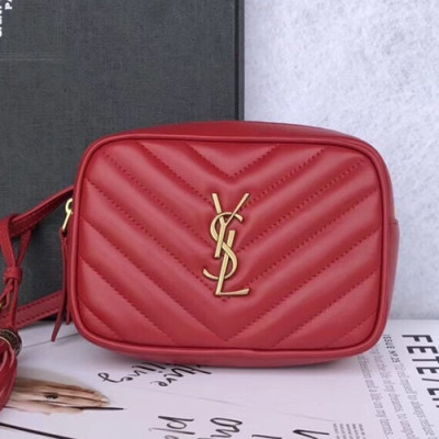 Saint Laurent MonogramTassel Belt Bag Shoulder Cross Bag,16cm - 입생로랑 모노그램 태슬 벨트백 숄더 크로스백 SLB0299,16cm,레드