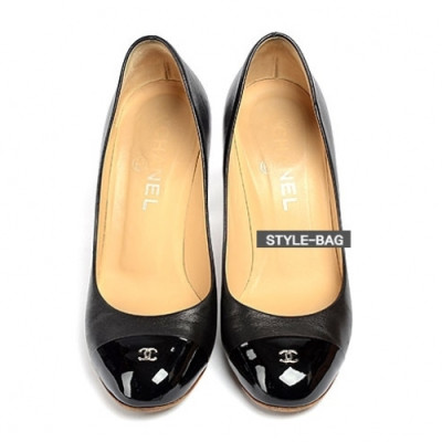 Chanel 2019 Women's CC Logo Patent Leather Pumps - 샤넬 여성 CC 로고 페이던트 레더 펌프스 Cnl0323x.Size(225 - 245).블랙