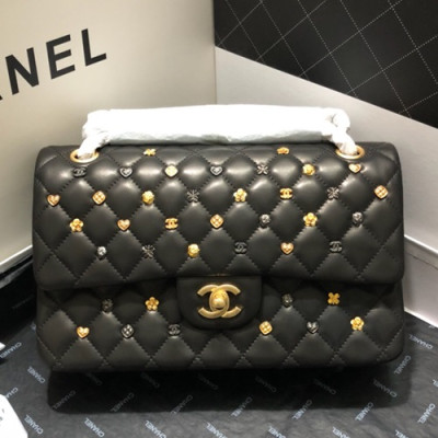 Chanel Women Chain Shoulder Bag,25CM - 샤넬 여성용 체인 숄더백 1112  - CHAB0579,25CM,블랙(금장)