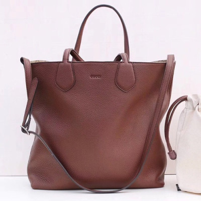 Gucci Reversible Leather Tote Shoulder Shopper Bag,35CM - 구찌 리버시블 양면 레더 남여공용 토트 숄더 쇼퍼백 370823,GUB0504,35CM,브라운