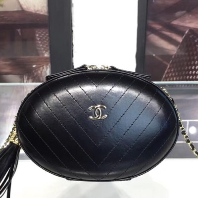 Chanel 2019 Leather Chain Shoulder Cross Bag  ,18CM - 샤넬 2019  레더 체인 숄더 크로스백 CHAB0623,18CM,블랙