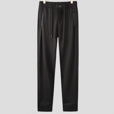 Armani 2018 Mens Slim Fit  Cotton Suit Pants - 알마니 남성 슬림핏 코튼 슈트 슬렉스 Arm0178x.Size(29 - 38).블랙