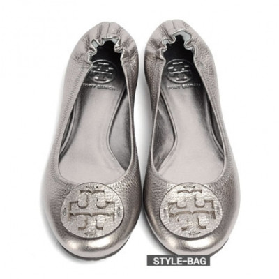 Tory  Burch 2019 Women's Initial Logo Leather  Flat Shoes - 토리버치 여성 이니셜 로고 레더 플랫 슈즈 Tor002x.Size(225 - 245).실버