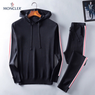 Moncler 2019 Mens Cotton Training Clothes - 몽크레어 남성 코튼 트레이닝복 Moc0459x.Size(m - 3xl).블랙