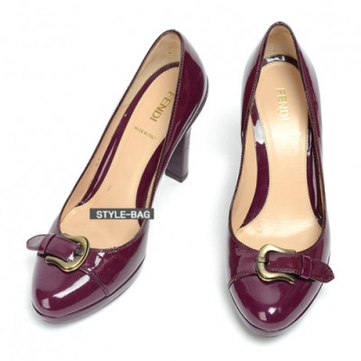 Fendi 2019 Womens Gancio Patent Pumps - 펜디 여성 간치오 페이던트 펌프스 Fen0180x.Size(225 - 245).버건디