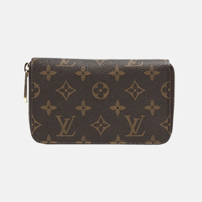 Louis Vuitton 2019 Mens Monogram Zippy  Middle Wallet - 루이비통 남성 모노그램 지피 중지갑 Lou0922x.Size(16cm).브라운