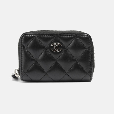 Chanel 2019 Womens CC Logo Lambskin Card Holder - 샤넬 여성 cc로고 램스킨 카드 홀더 Cnl0337x.Size(10.5cm).블랙