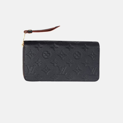 Louis Vuitton 2019 Womens Monogram Empreinte Zippy Wallet M62121 - 루이비통 여성 모노그램 앙프렝뜨 지피 월릿 Lou0937x.Size(19.5cm).블랙
