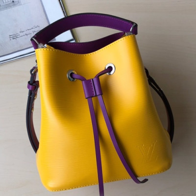 Louis Vuitton Neonoe Women Epi Mini Bucket Bag,20cm - 루이비통 네오 노에 여성용 에삐 미니 버킷백,M52853,LOUB1089,20cm,옐로우