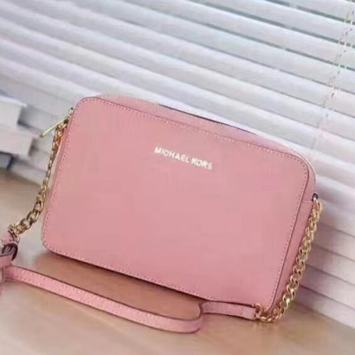 Michael Kors Leather Shoulder Bag,24CM - 마이클 코어스 레더 숄더백 ,MKB0276, 24CM,핑크