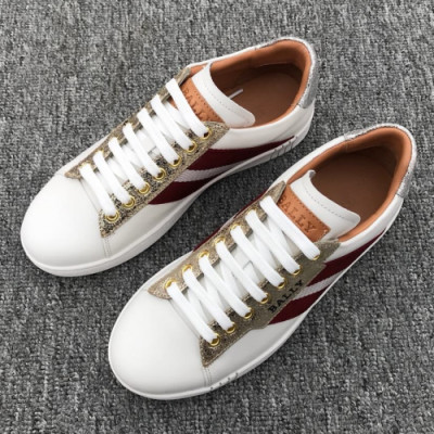 Bally 2019 Womens Lamskin Sneakers - 발리 여성 램스킨 스니커즈 Bly0075x.Size(225 - 245).화이트