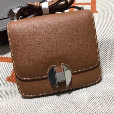 Hermes 2002 Ever Color Leather Shoulder Bag ,20cm - 에르메스 2002 에버컬러 레더 숄더백 HERB0707,20cm,카멜