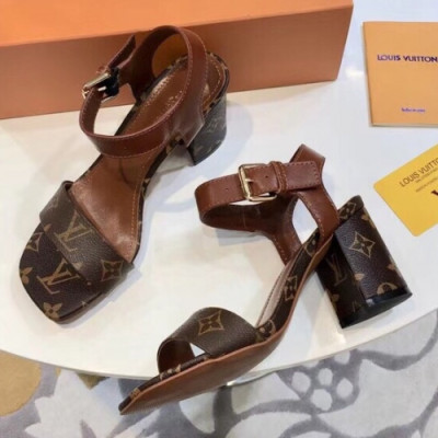 Louis Vuitton 2019 Womens Monogram Strap Leather Sandal - 루이비통 여성 모노그램 스트랩 레더 샌들 Lou0950x.Size(225 - 250).브라운