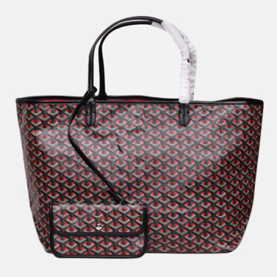 Goyard Leather Reversible Tote Shopper Bag - 고야드 레더 리버서블 토트 쇼퍼백,GYB0105,레드+블랙