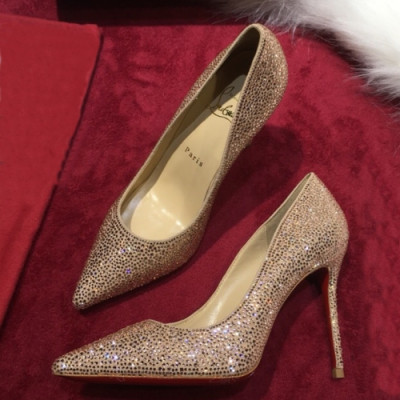 Christian Loubutin 2019 Glitter Patent High-heel Pumps  - 크리스챤 루부탱 글리터 페이던트 하이힐 펌프스 Btin0036x.Size (225 - 255).로즈골드