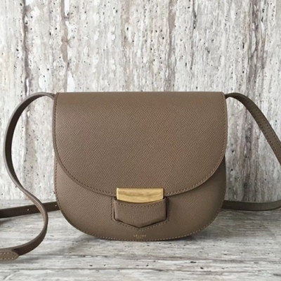 Celine Leather Trotteur Shoulder Bag,19CM - 셀린느 레더 트로터 숄더백 ,77425-6,19CM,카키