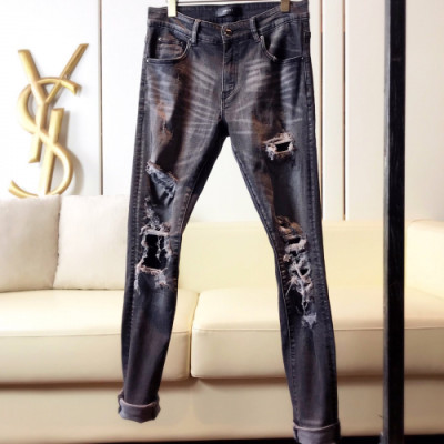 Amiri 2019 Mens Slim Fit Denim Pants - 아미리 남성 신상 슬림핏 데님 팬츠 Ami0037x.Size(29 - 38).블랙