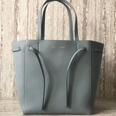 Celine Leather Tote Shoulder Shopper Bag,30CM - 셀린느 레더 토트 숄더 쇼퍼백 ,189023-3,30CM,그레이