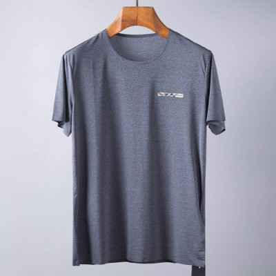 Burberry 2019 Mens Business Classic Cotton Short Sleeved T-shirt - 버버리 남성 비지니스 클래식 코튼 반팔티 Bur0677x.Size(m - 3xl).4컬러(블랙/네이비/블루/올리브)