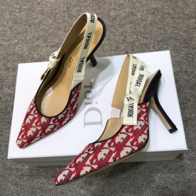 Christian Dior 2019 Womens J'adior Embroidery Logo Pumps - 크리스챤 디올 여성 자디오 자수 로고 펌프스 Dio0170x.Size(225 - 255).레드