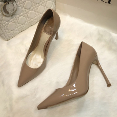 Dior 2019 Womens Show Time Patent Pumps - 디올 여성 쇼타임 페이던트 펌프스 Dio0179x.Size(225 - 250).베이지