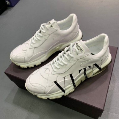 [커스텀급]Valentino 2019 Mens Garavani Bounce Sneakers - 발렌티노 남성 레더 스니커즈 Val0181x.Size(245 - 270).화이트