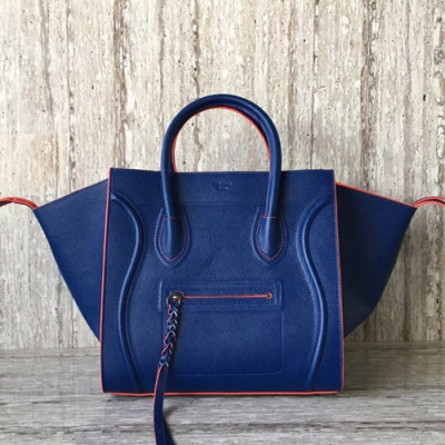 Celine Luggage Leather Tote Bag,30CM - 셀린느 러기지 레더 토트백 ,9901-8,30CM,블루