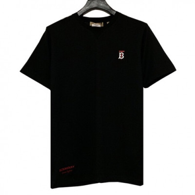 Burberry 2019 Mens Printing Logo Cotton Short Sleeved T-shirt - 버버리 남성 프린팅 로고 코튼 반팔티 Bur0681x.Size(xs - xl).2컬러(블랙/화이트)