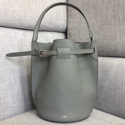 Celine 2019 Leather Bigbag Bucket Tote Bag,30CM - 셀린느 2019 레더 빅백 버킷 토트백 ,55427-6,30CM,그레이