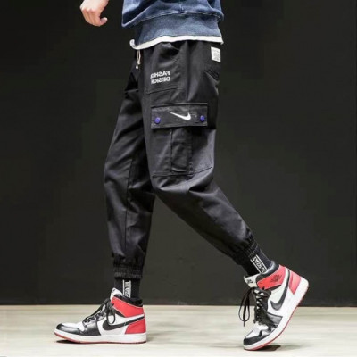 Nike 2019 Mens Patch Logo Casual Cotton Training Pants - 나이키 남성 패치 로고 캐쥬얼 코튼 트레이닝 팬츠 Nik80x