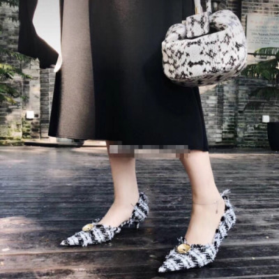 Balenciaga 2019 Womens Tweed Pumps - 발렌시아가 여성 트위드 펌프스 Bal0157x.Size(225 - 245).블랙