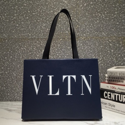 Valentino 2019 Leather Tote Shopper Bag  - 발렌티노 2019 레더 여성용 토트 쇼퍼백,VTB0033,네이비