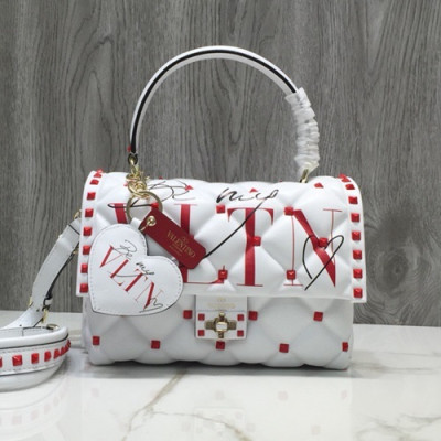 [하나쯤 필수소장 각❤❤] Valentino 2019 Leather Be My VLTN Tote Shoudler Bag,23CM - 발렌티노 2019 레더 비 마이 VLTN 토트 숄더백,0055-VTB0035,23CM,화이트