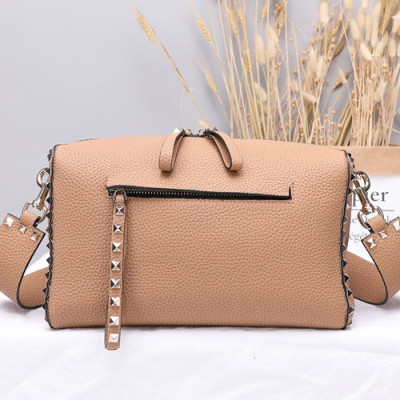 Valentino 2019 Leather Shoudler Bag,25CM - 발렌티노 2019 레더 숄더백,VTB0045,25CM,핑크