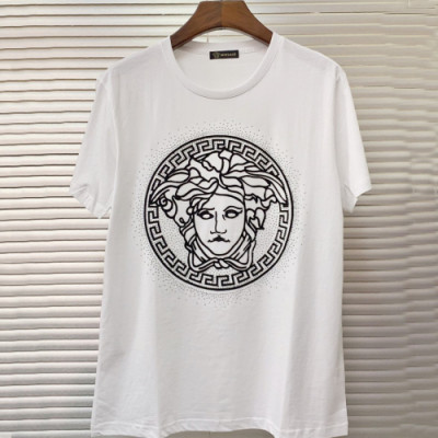 Versace 2019 Mens 3D Print Medusa Cotton Short Sleeved Tshirt - 베르사체 남성 3D 프린트 메두사 코튼 반팔티 Ver0208x.Size(m - 3 xl).화이트