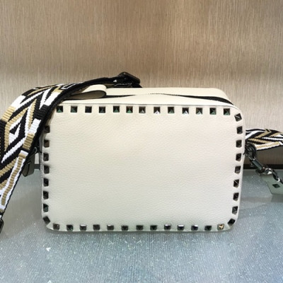 Valentino 2019 Leather Camera Shoudler Bag,24CM - 발렌티노 2019 여성용 레더 카메라 숄더백 ,VTB0077,24CM,화이트