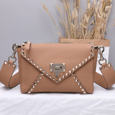 [★따끈따끈 봄신상★] Valentino 2019 Leather Shoudler Bag,24CM - 발렌티노 2019 여성용 레더 숄더백 ,VTB0083,24CM,핑크