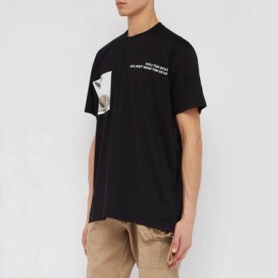 Burberry 2019 Mm/Wm Printing Logo Cotton Short Sleeved T-shirt - 버버리 남자 프린팅 로고 코튼 반팔티 Bur0683x.Size(xs - l).2컬러(블랙/화이트)