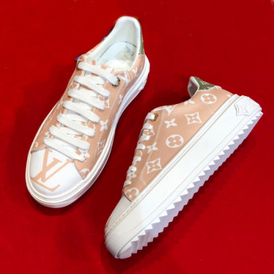 Louis Vuitton 2019 Womens Signature Logo Leather Sneakers  - 루이비통 여성 시그니처 로고 레더 스니커즈 Lou0988x.Size(225 - 255).베이지