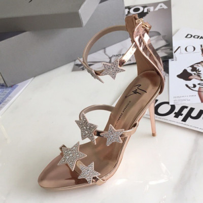 [한정판매]Giuseppe Zanoti 2019 Ladies Swarovski Star Patent High-heel Sandal - 쥬세페자노티 여성 스와로브스키 스타 페이던트 하이힐 샌들 Giu0024x.Size(220 - 245).로즈골드