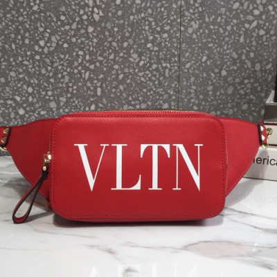 Valentino 2019 Leather  Belt Bag,19/23.5CM - 발렌티노 2019 레더 남여공용 벨트백,VTB0211,19/23.5CM,레드